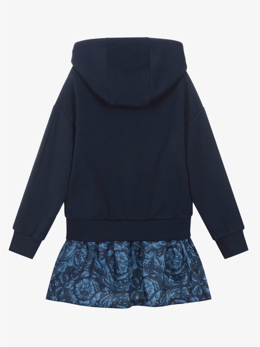 NWT! Versace Girls Navy Crystal Front Dress - 14Y - Picture 2 of 8